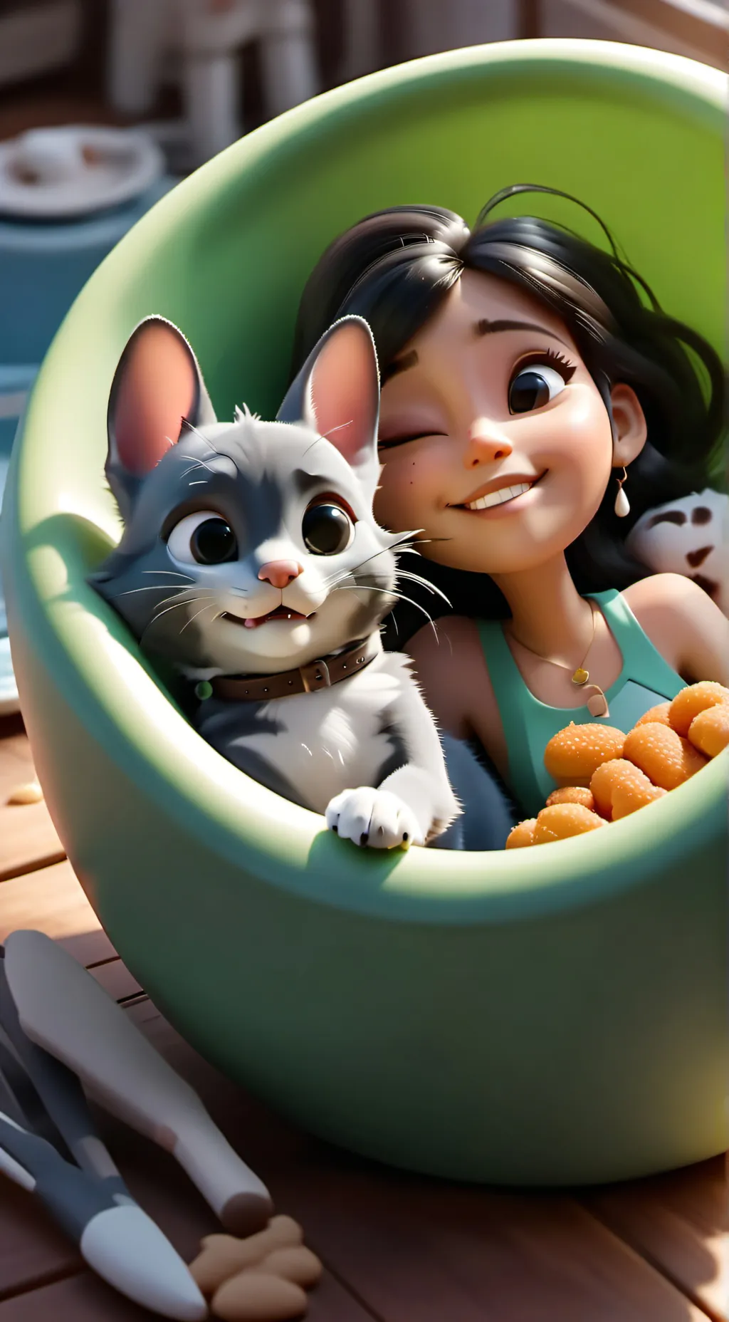 ai character: Catnap X Dogday background