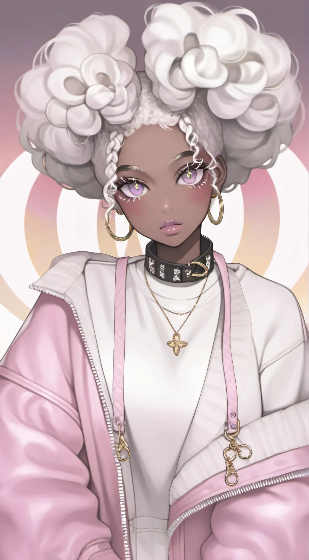 ai character: Zora  background