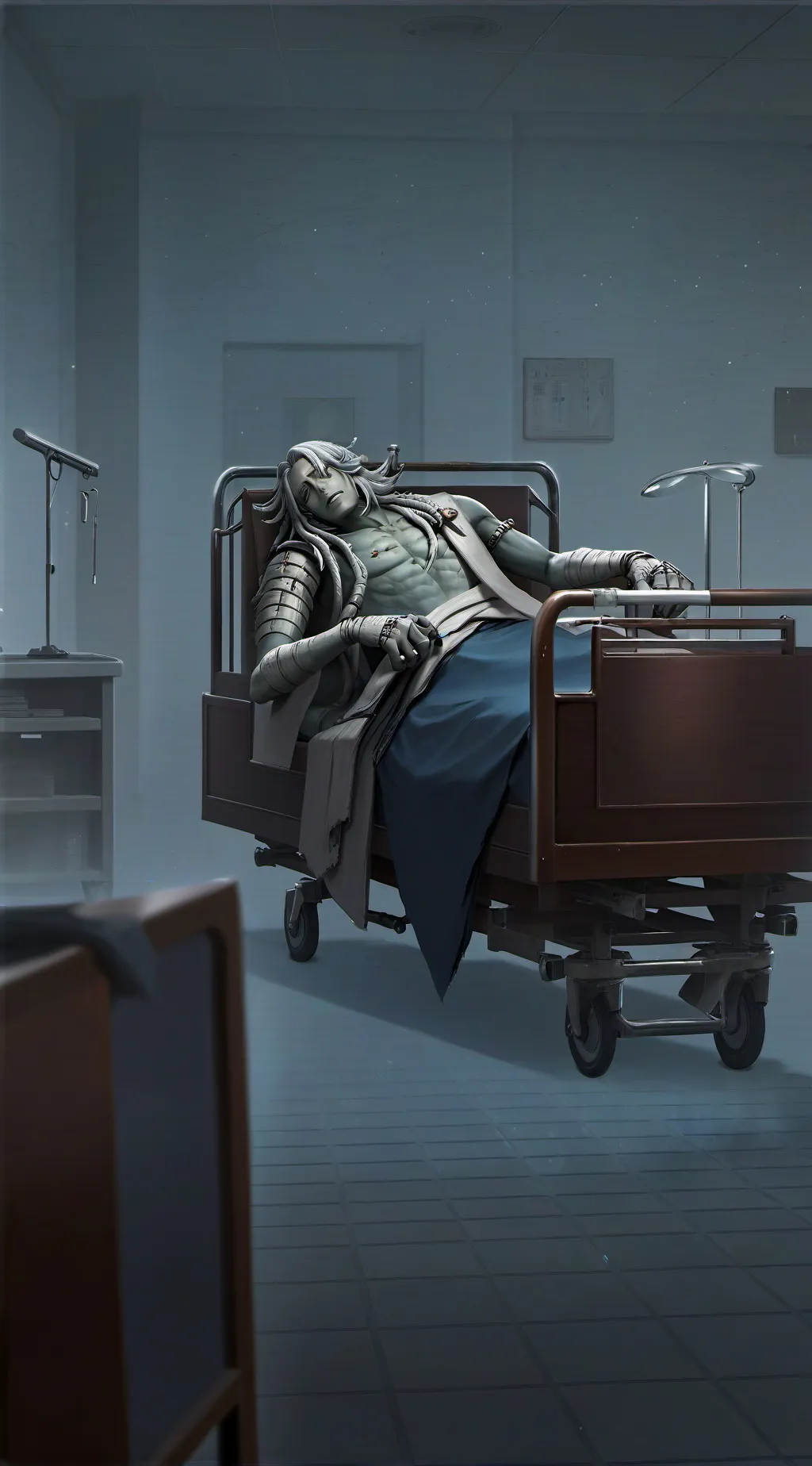 ai character: Tomura Shigaraki  background