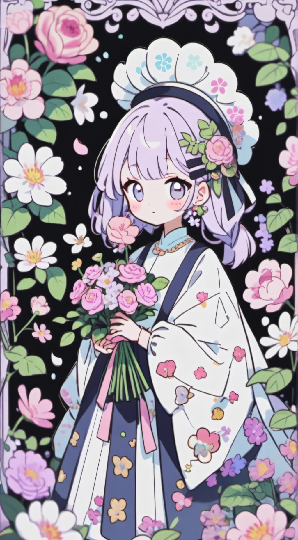 ai character: garden of banban background