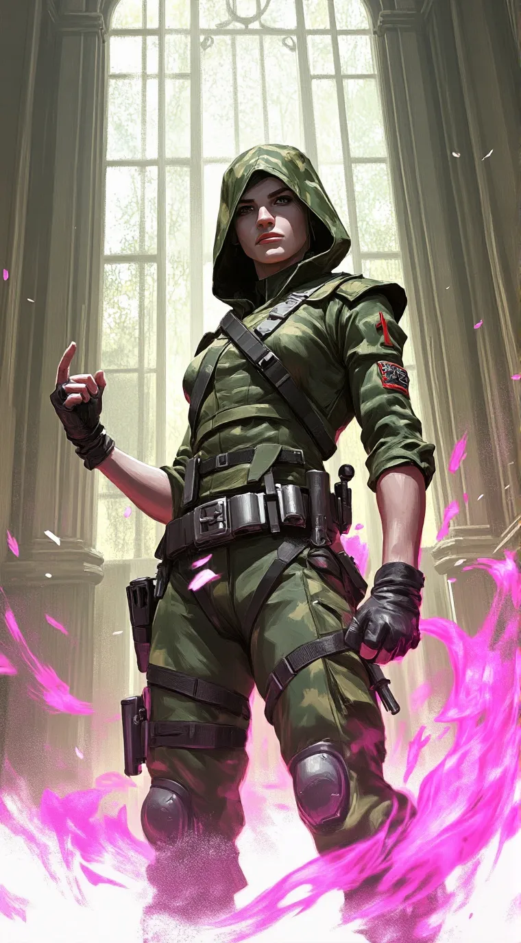 ai character: sara militaire 2 background