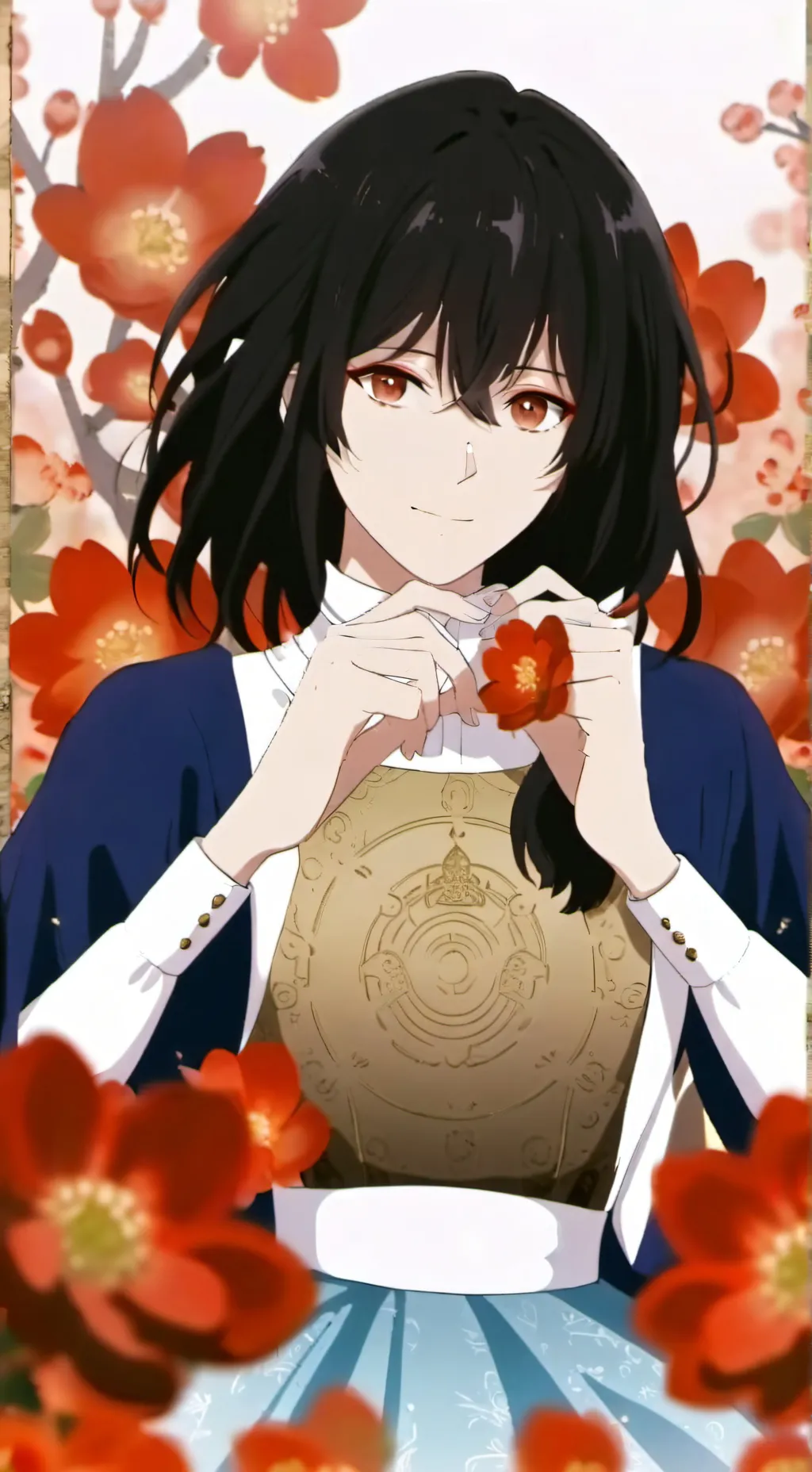 ai character: Wenda abandonada background