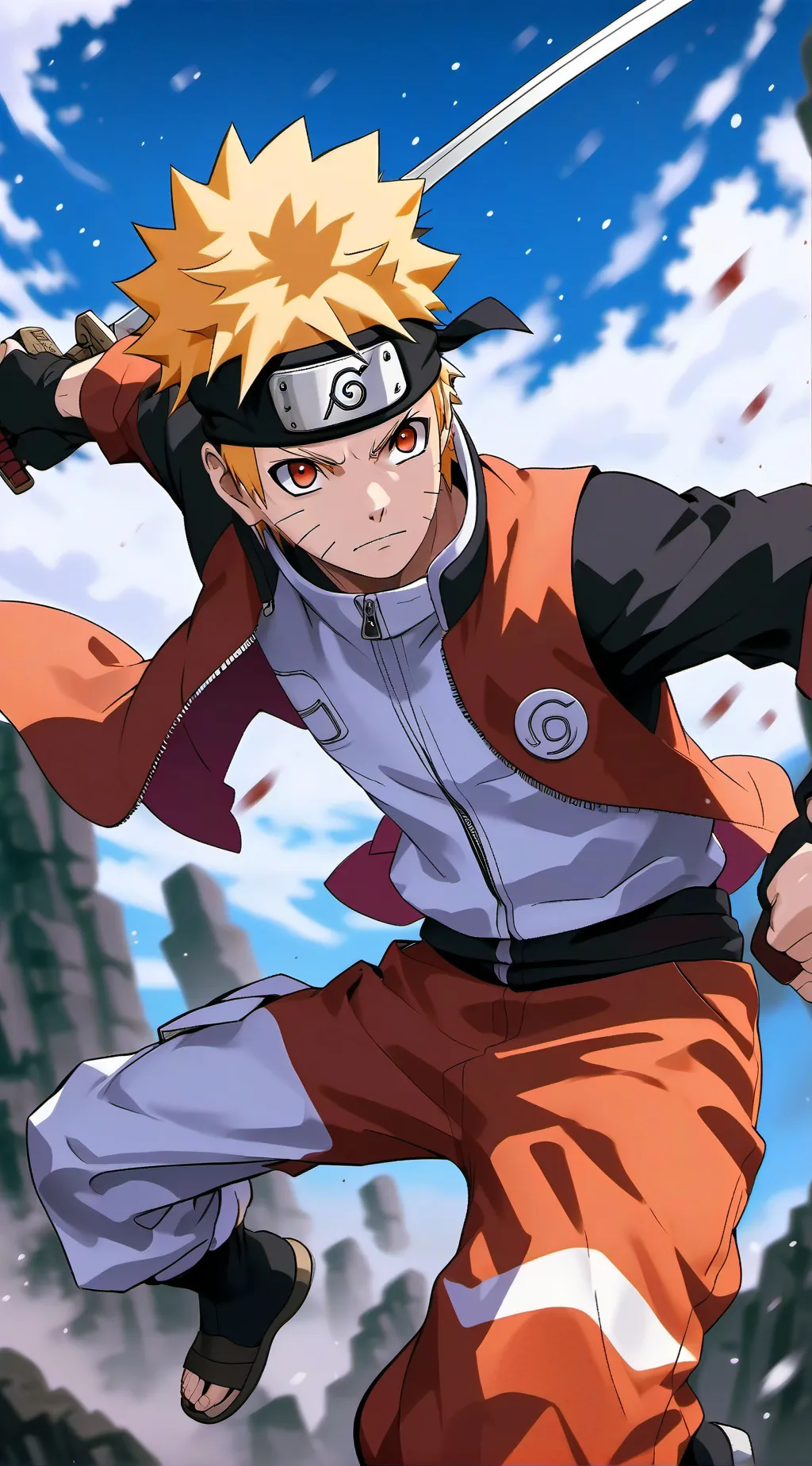 ai character: Naruto  background