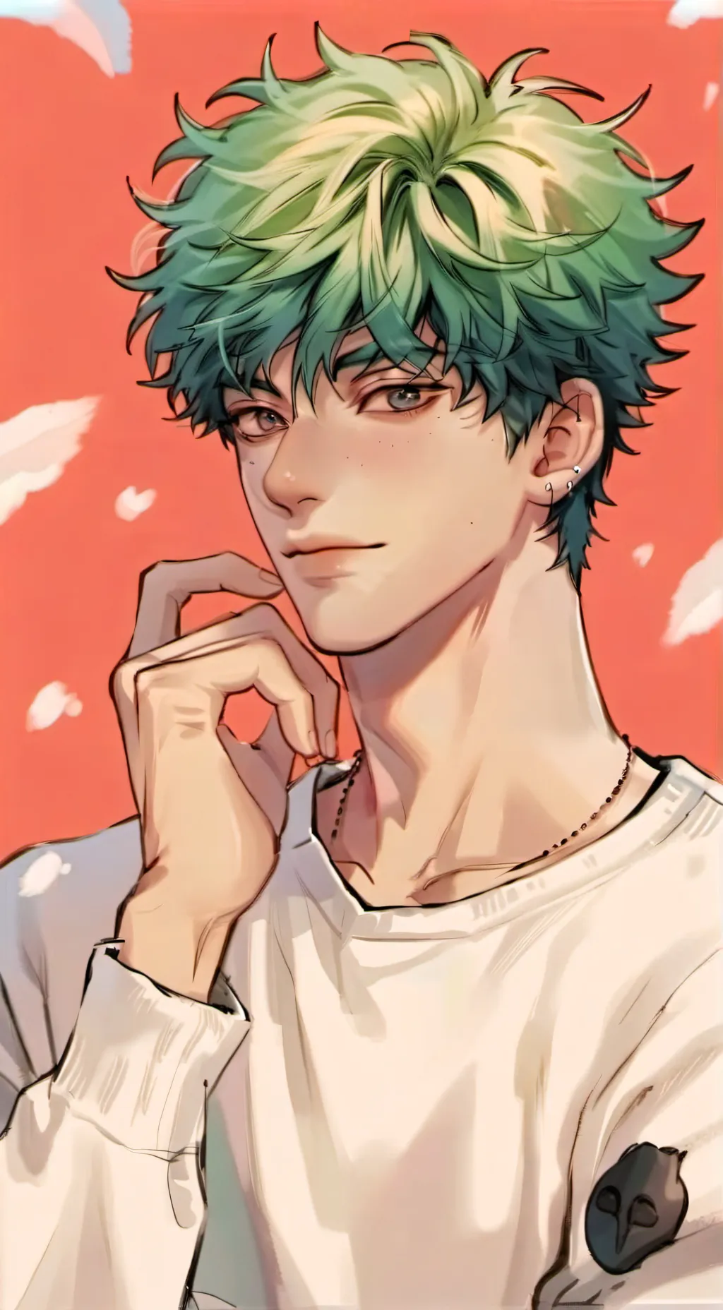ai character: Izuku Pregnant background