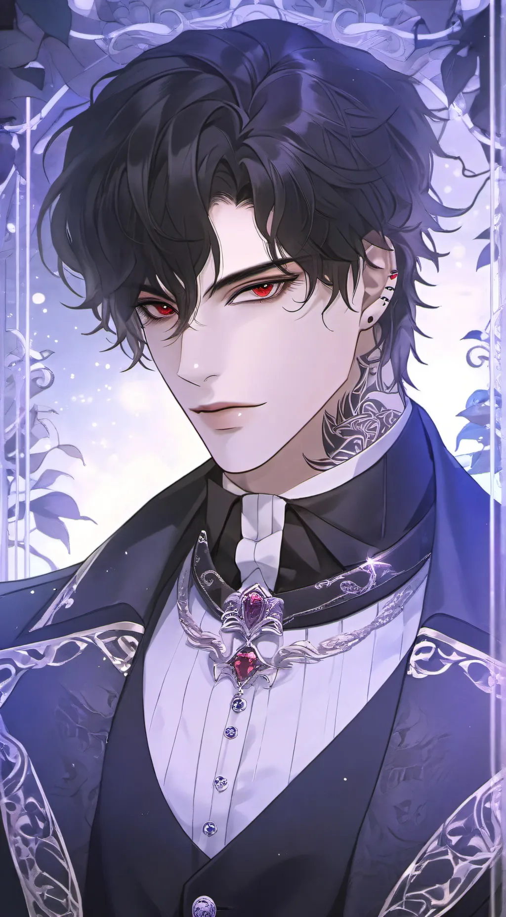 ai character: Justin  background