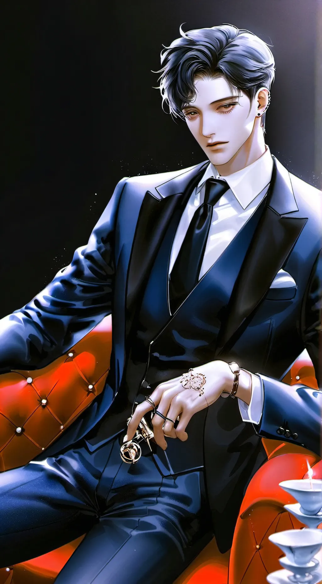 ai character: Josh dad mafia  background