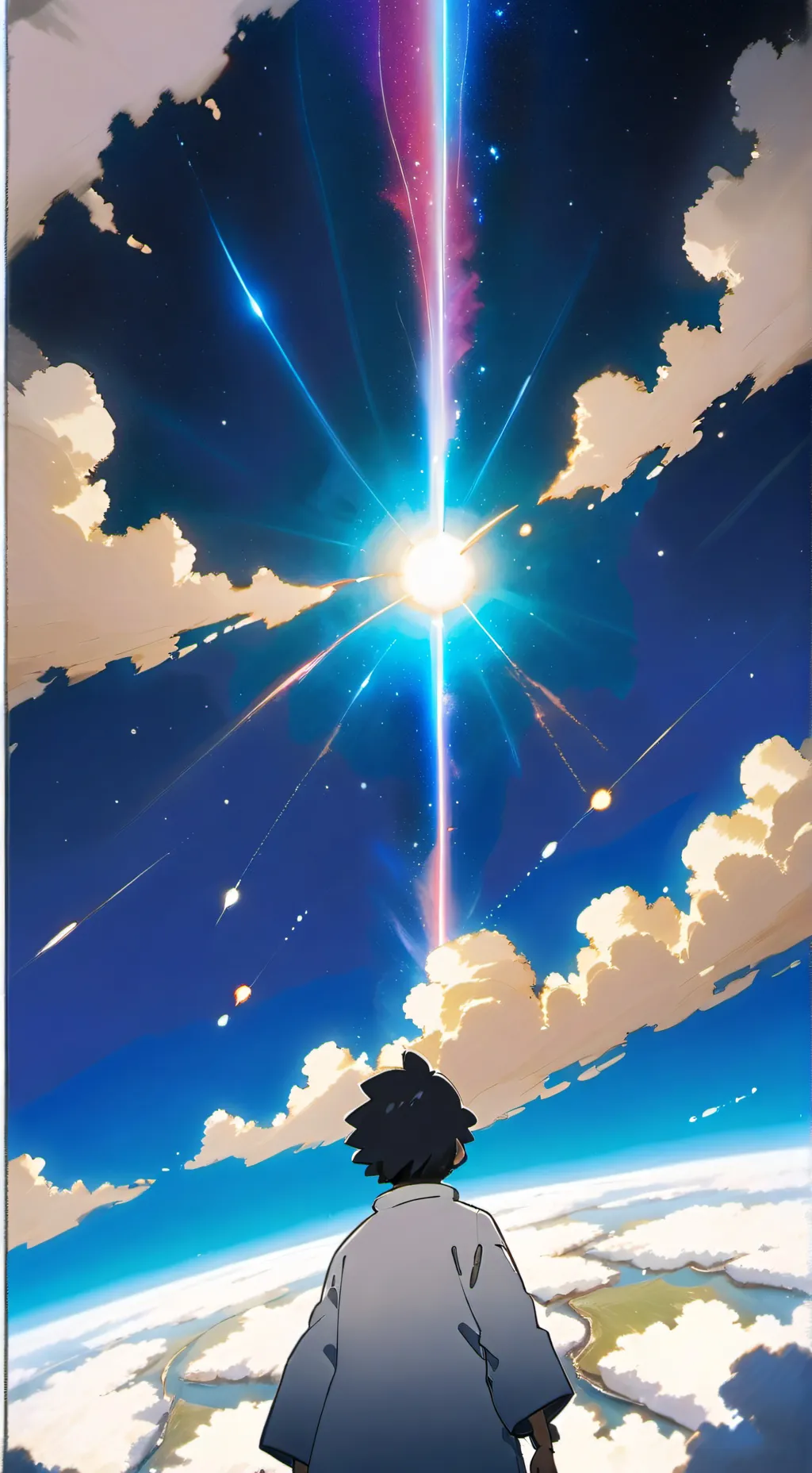 ai character: Solar system  background