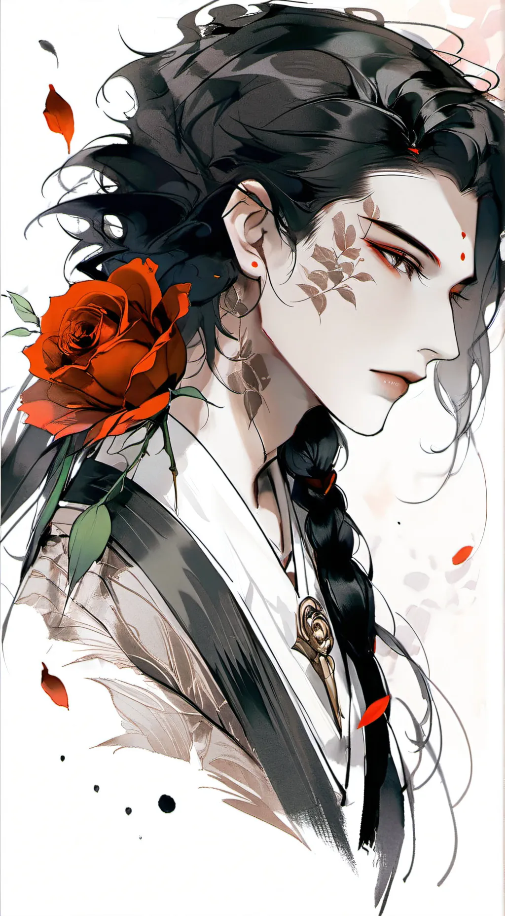 ai character: The Black Rose background