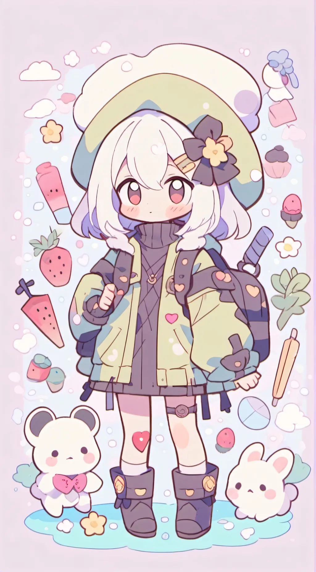 ai character: melancia background