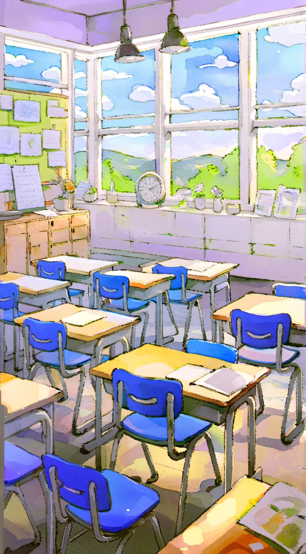 ai character: My school  background
