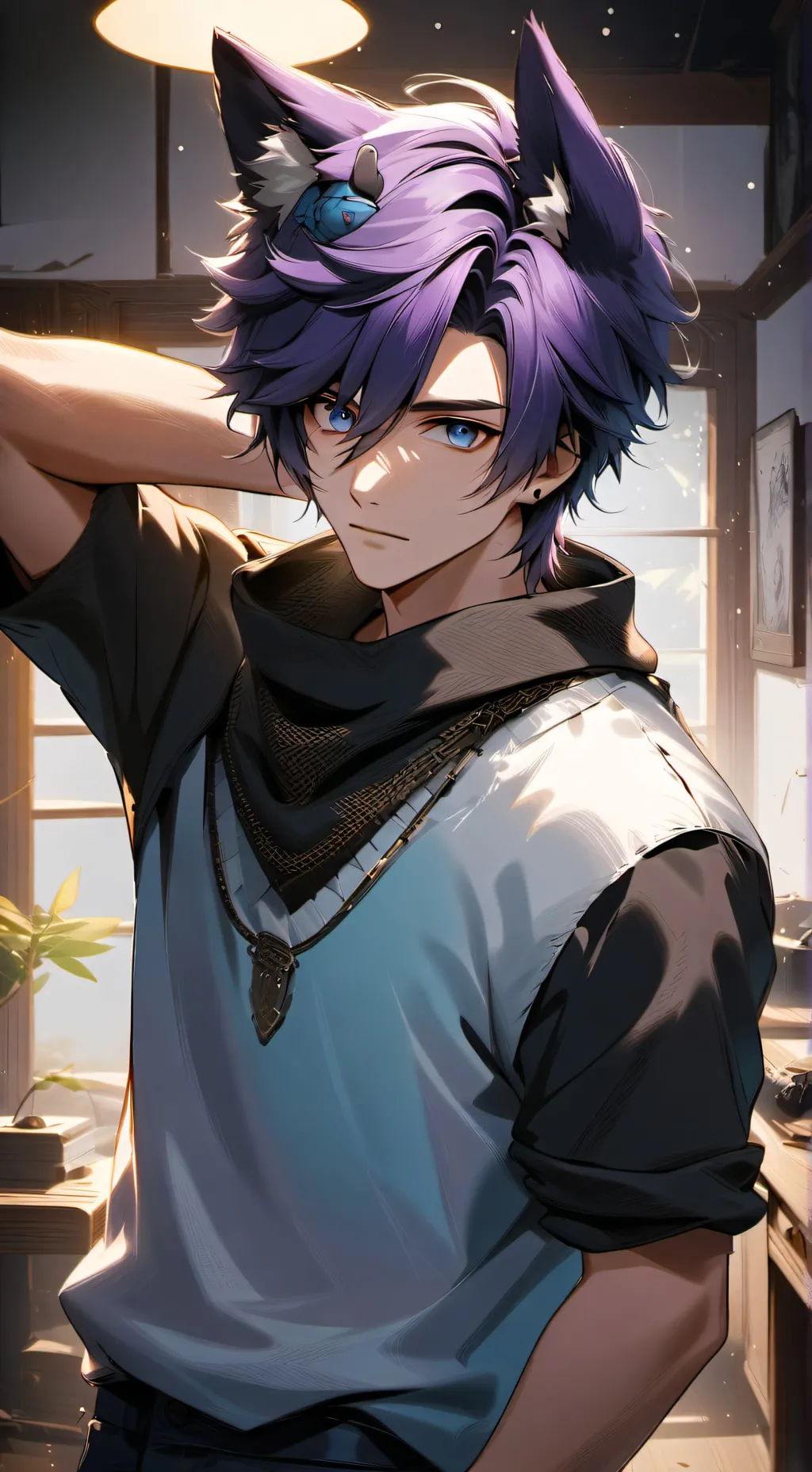 ai character: /\Teddy/\ background