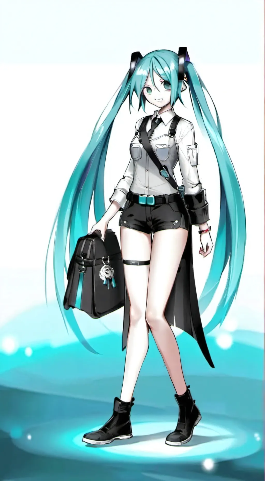 ai character: hatsune miku background