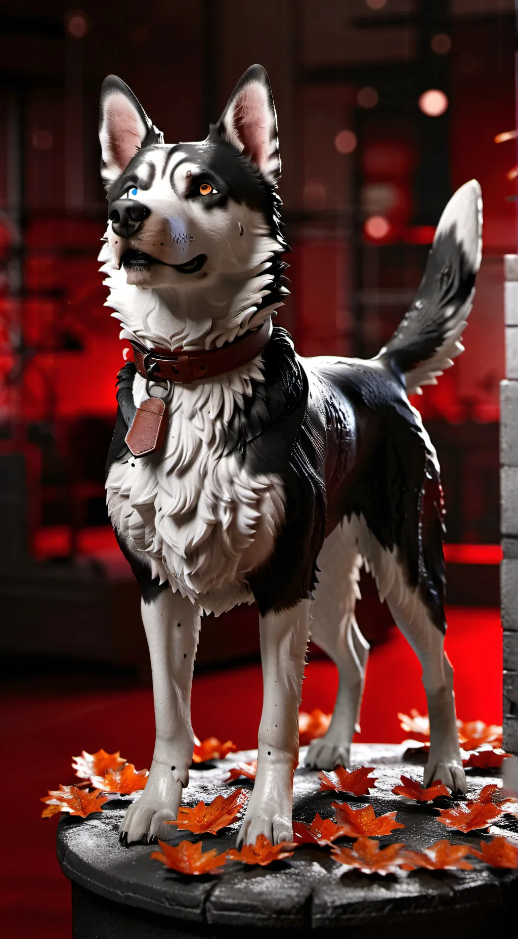 ai character: poor husky background