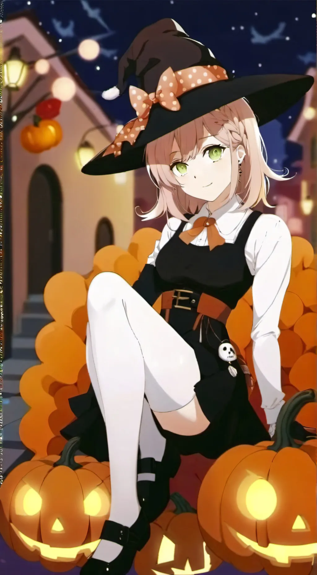 ai character: Halloween background