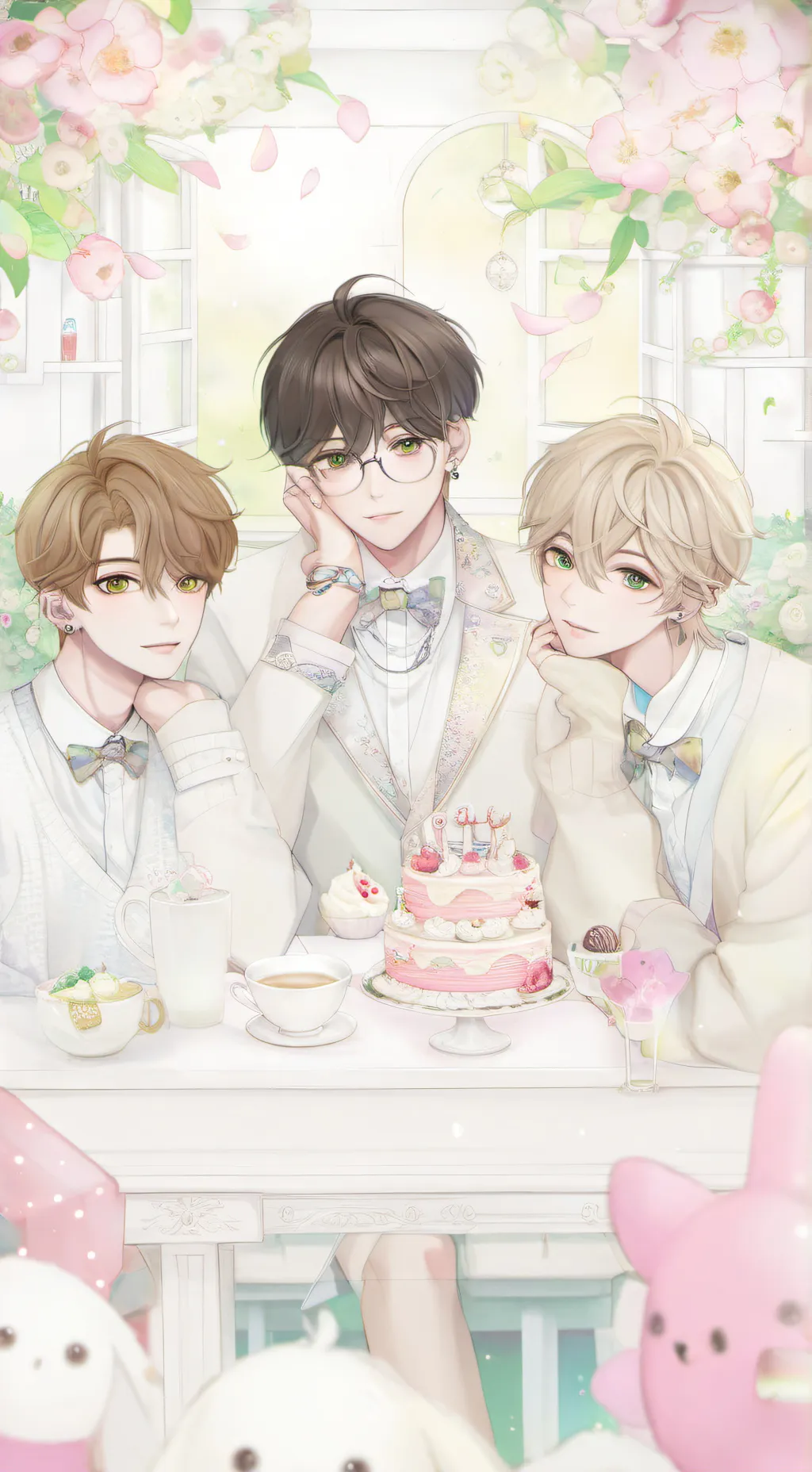 ai character: best friends  background
