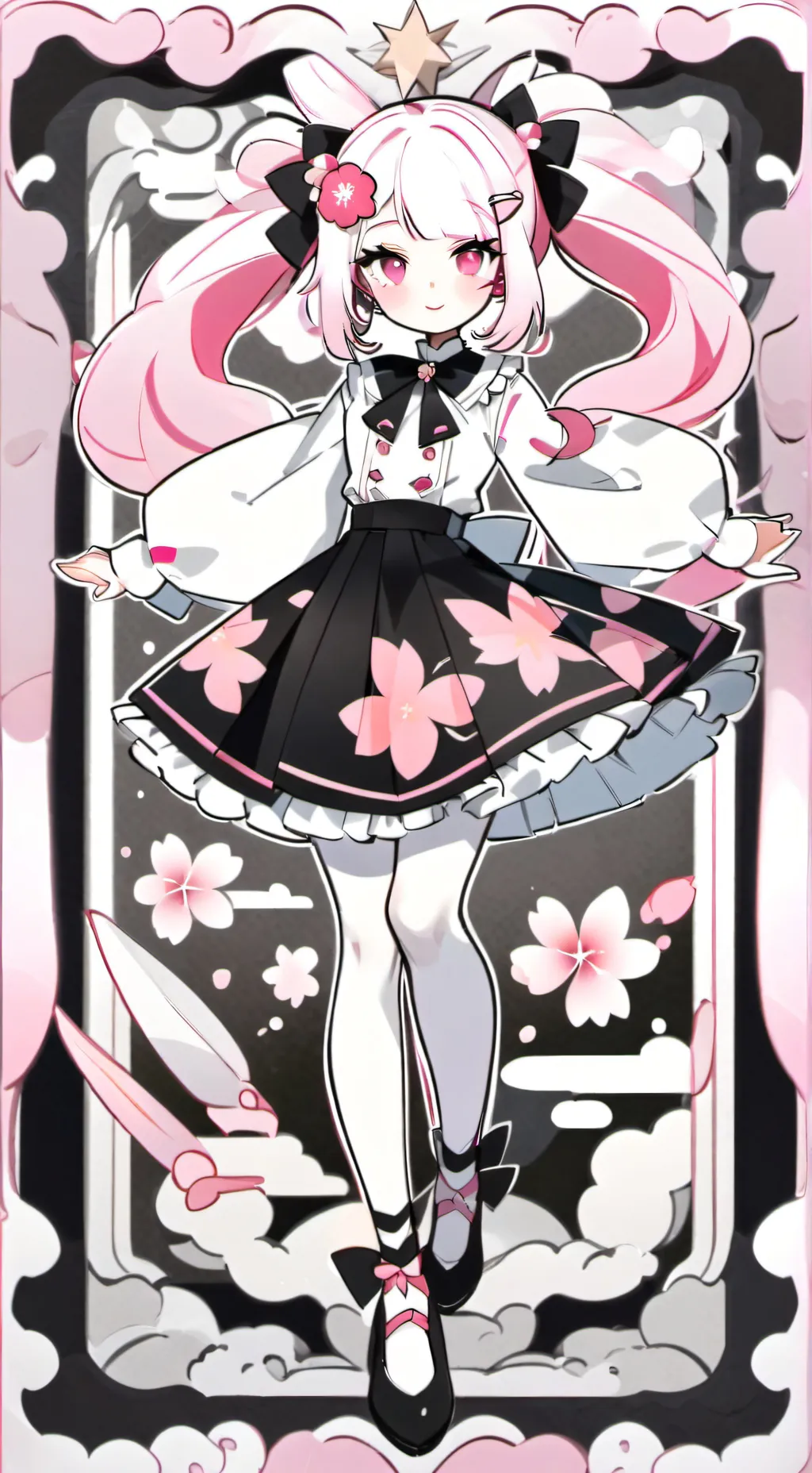 ai character: Saki Sakura background