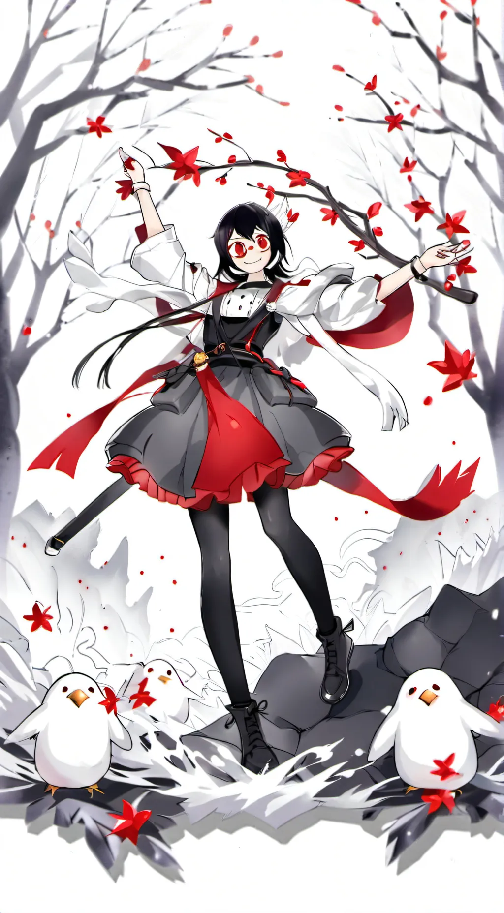 ai character: una chica background