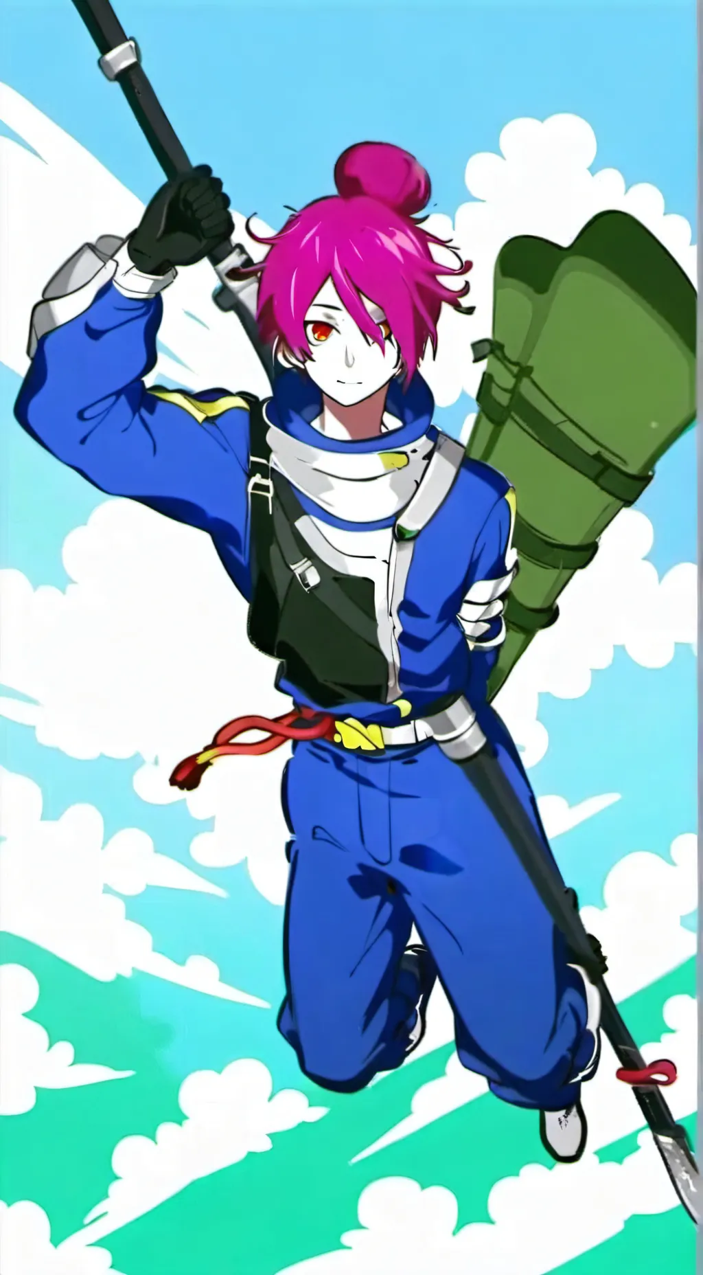 ai character: omenaso x smoke background