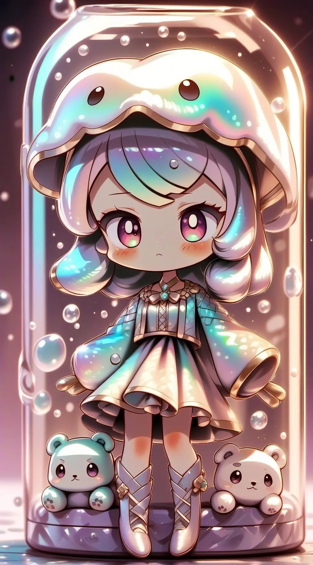 ai character: sad Shelly background