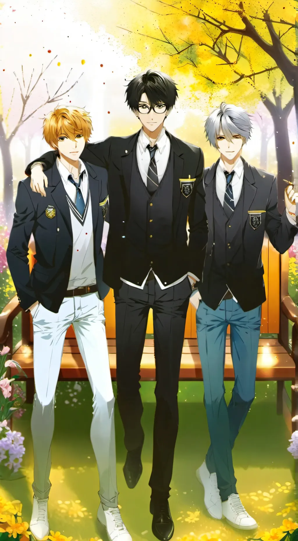 ai character: James josh an andy background