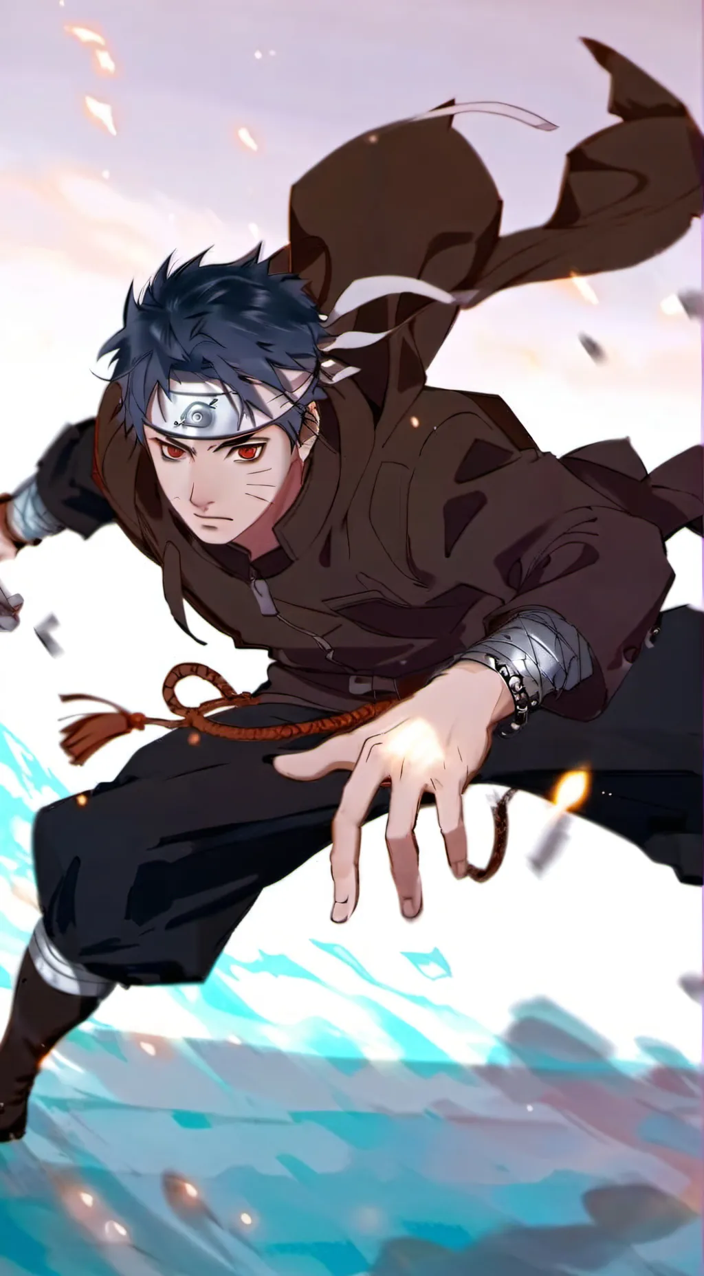 ai character: anime de Naruto  background