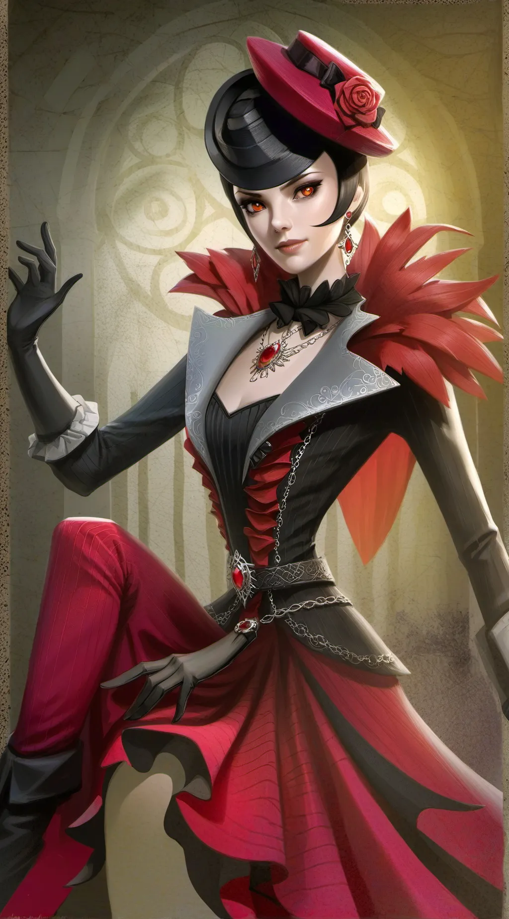 ai character: velvette(hh)  background
