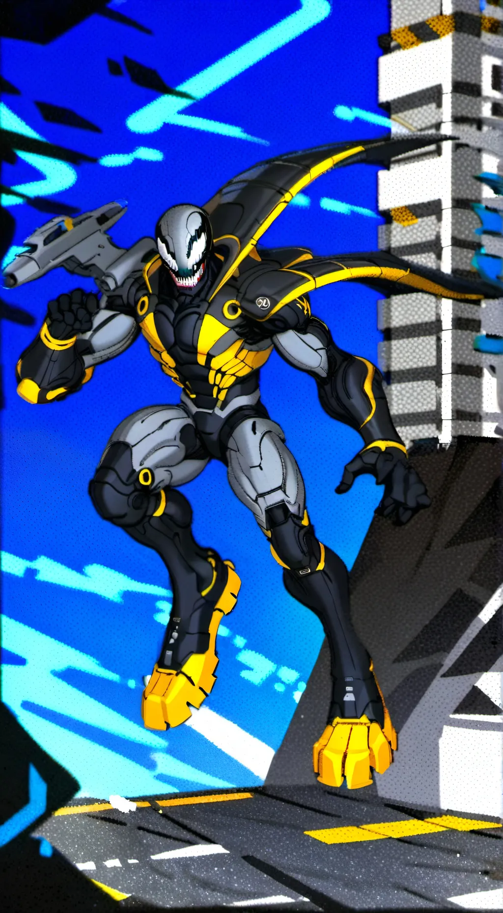 ai character: the factory background