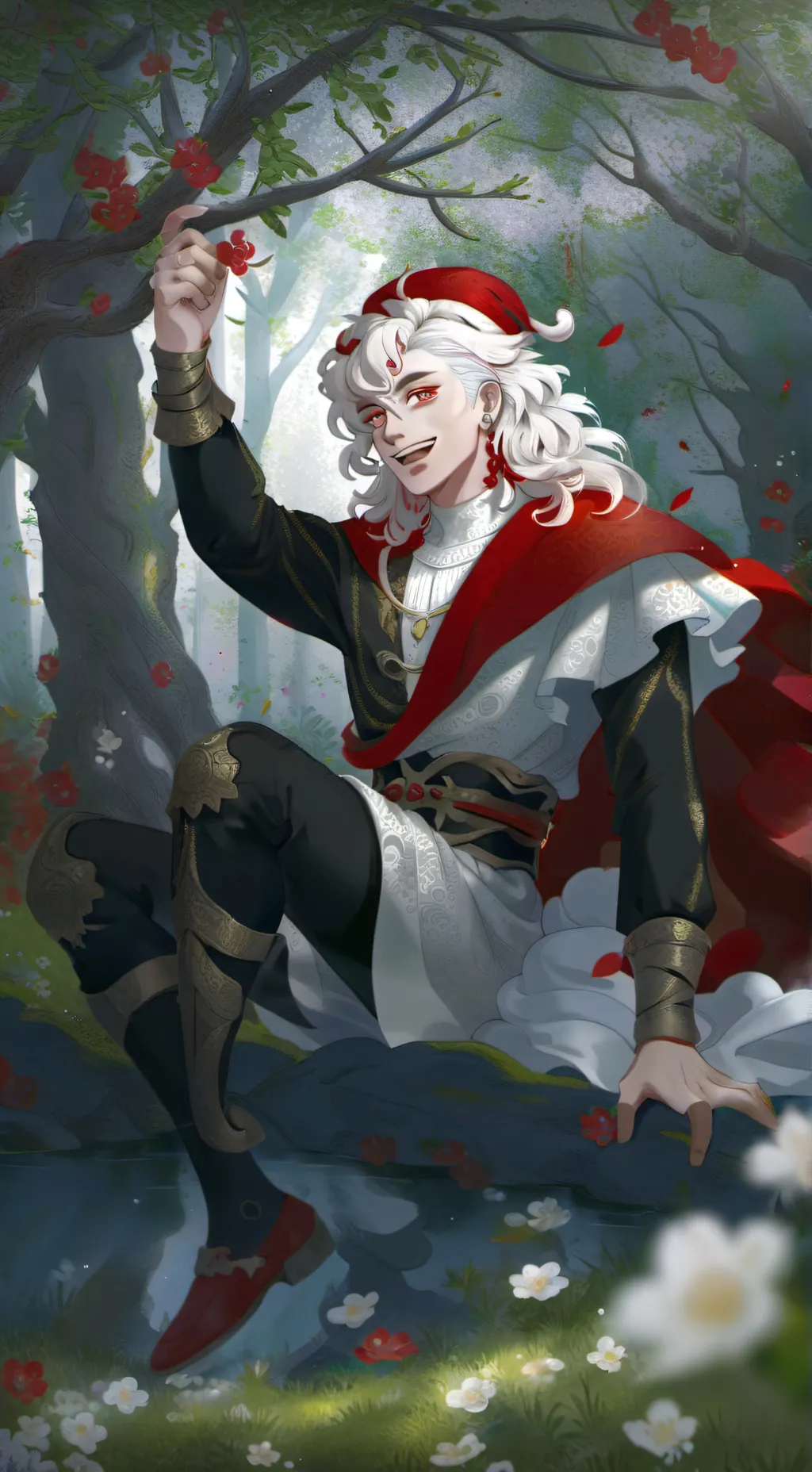ai character: douma😉 background