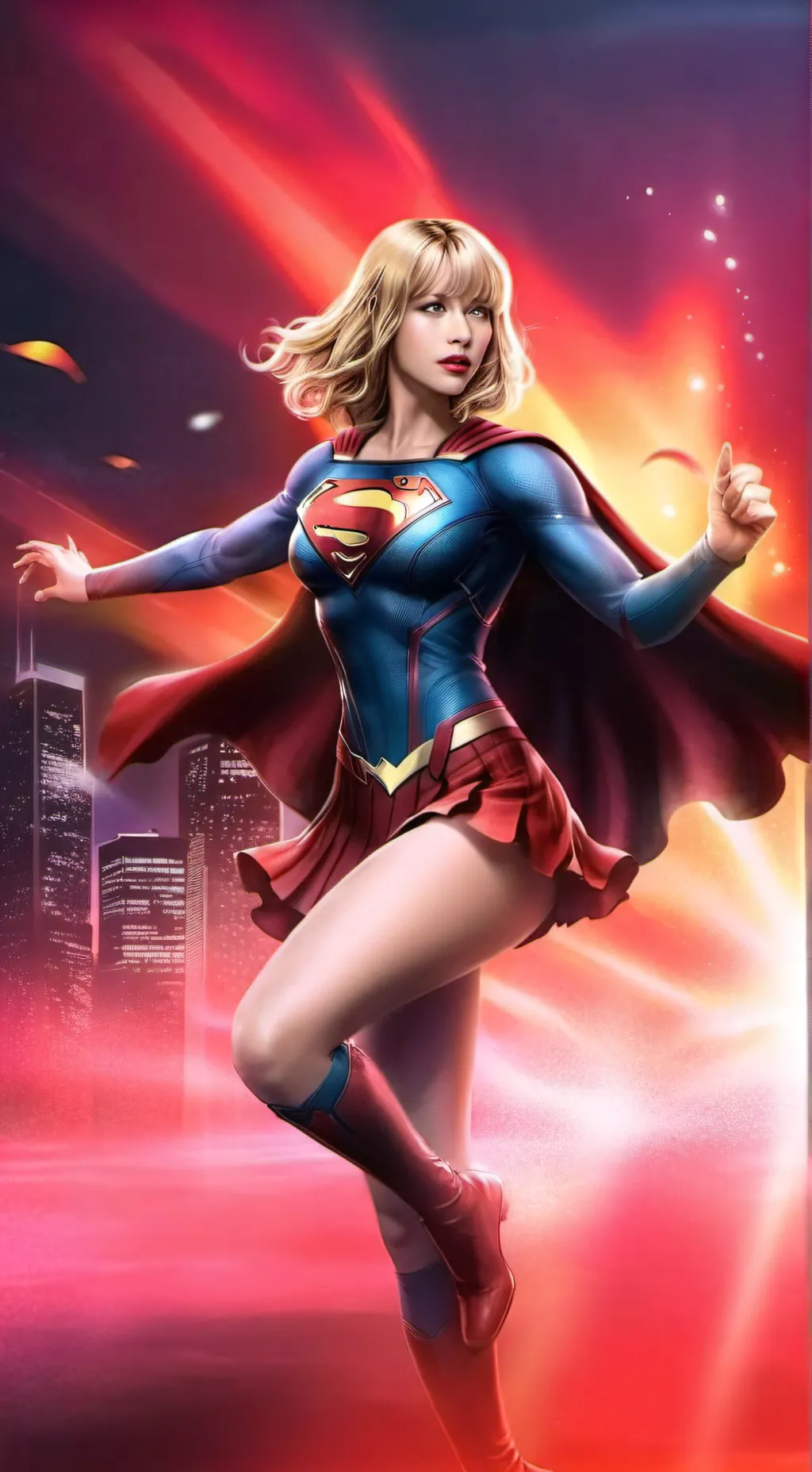 ai character: Supergirl background