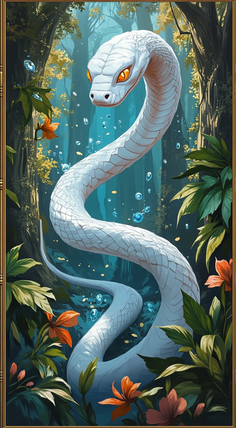 ai character: Year of the Snake background