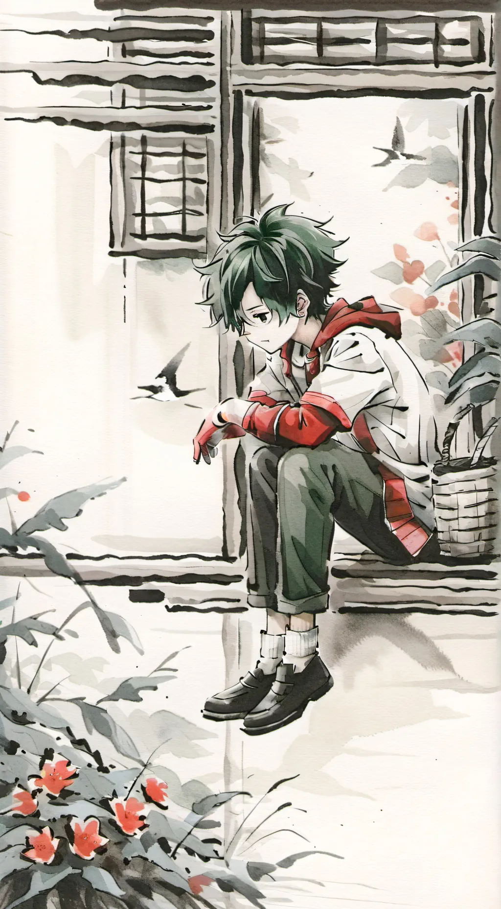 ai character: deku background
