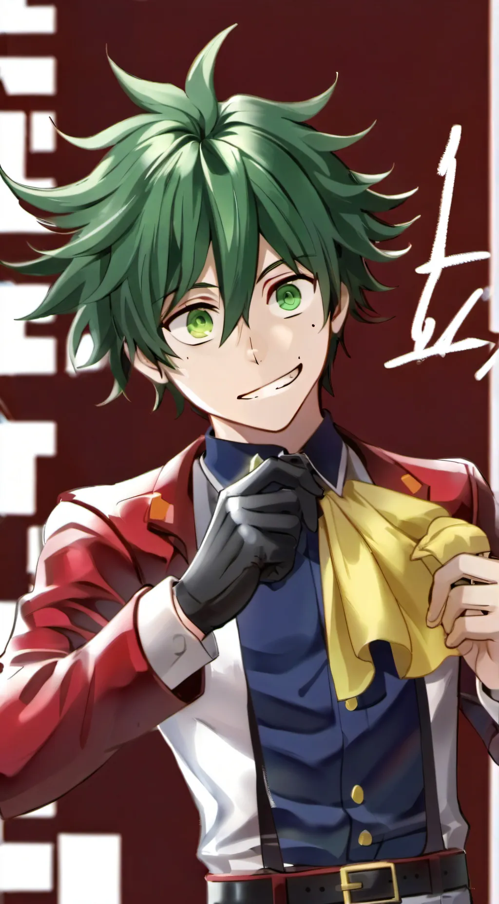 ai character: Izuku  background