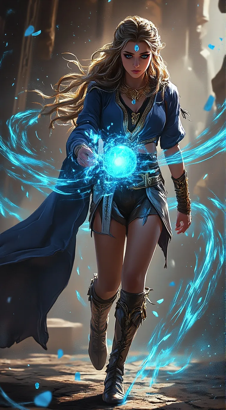ai character: Elara background