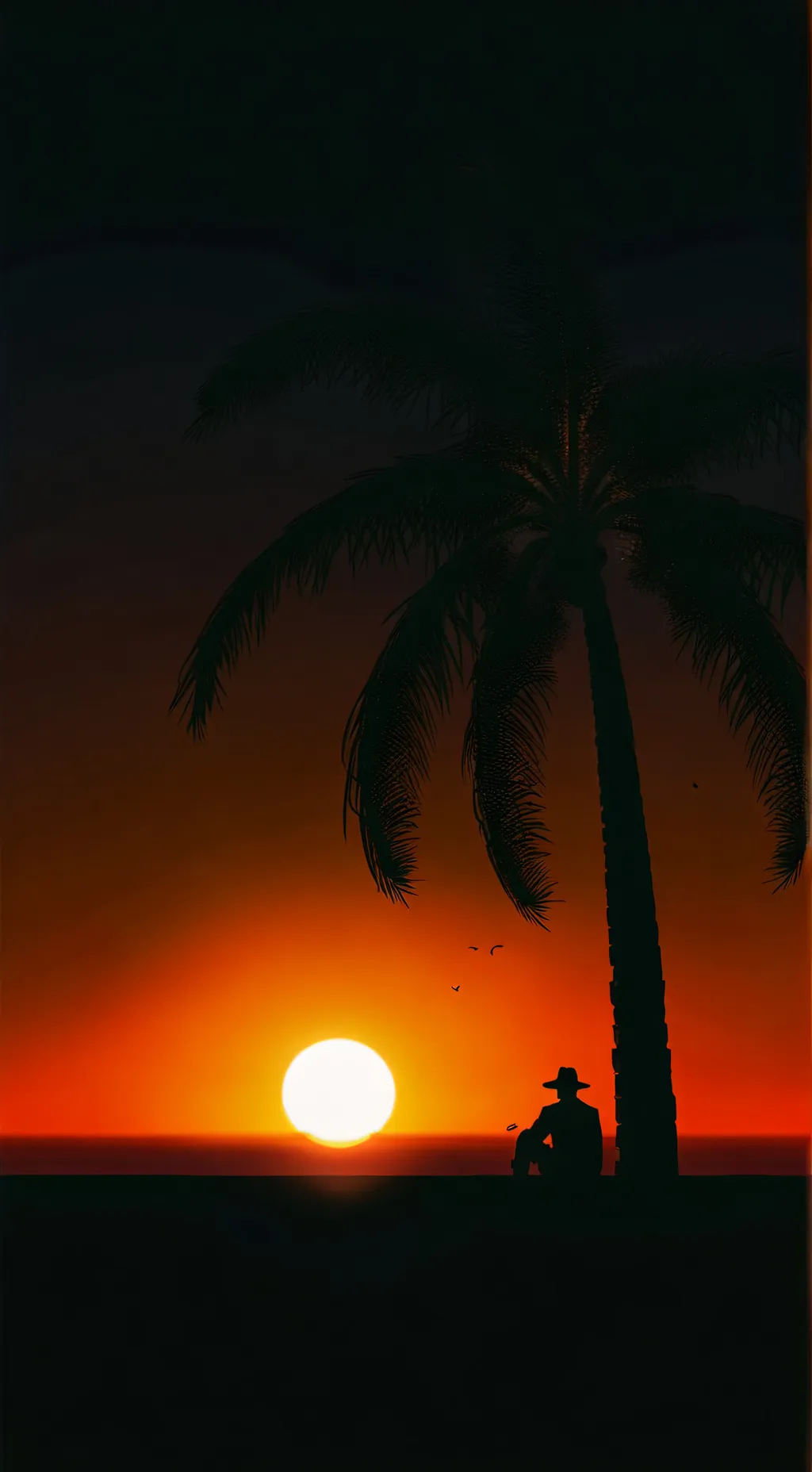 ai character: 🏝 Sunset Valley ❤ background