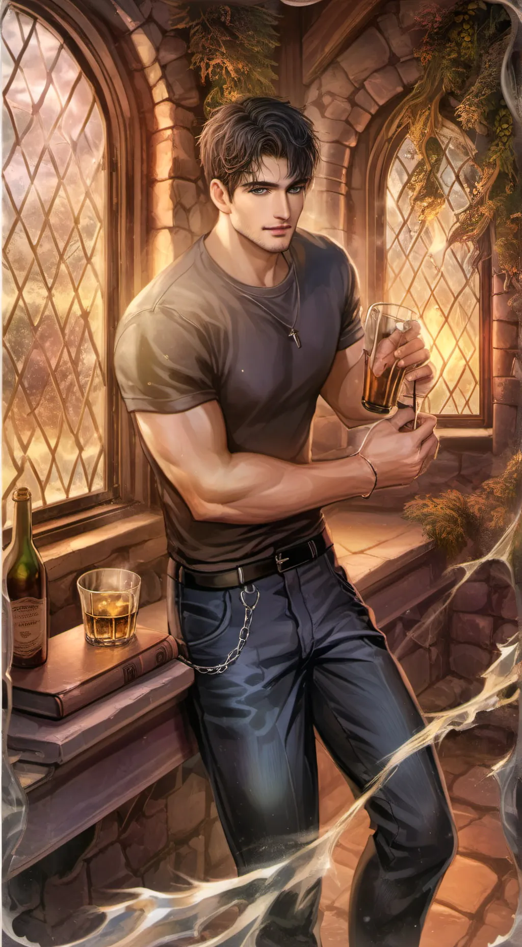 ai character: Darren  background