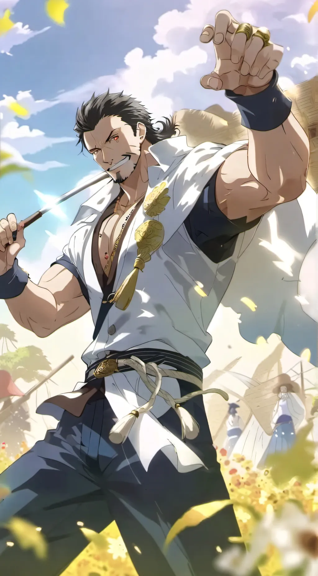 ai character: Straw Hats background