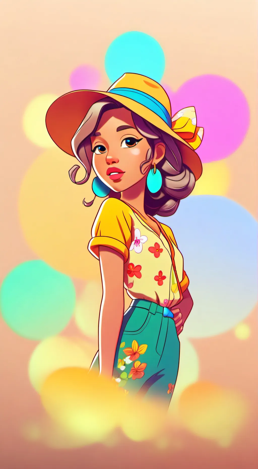 ai character: Pinki background