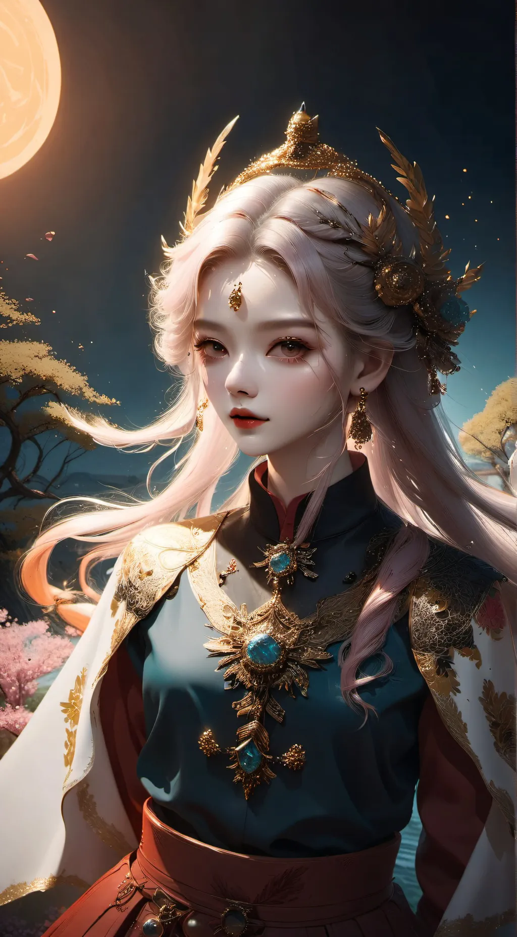 ai character: queen  background