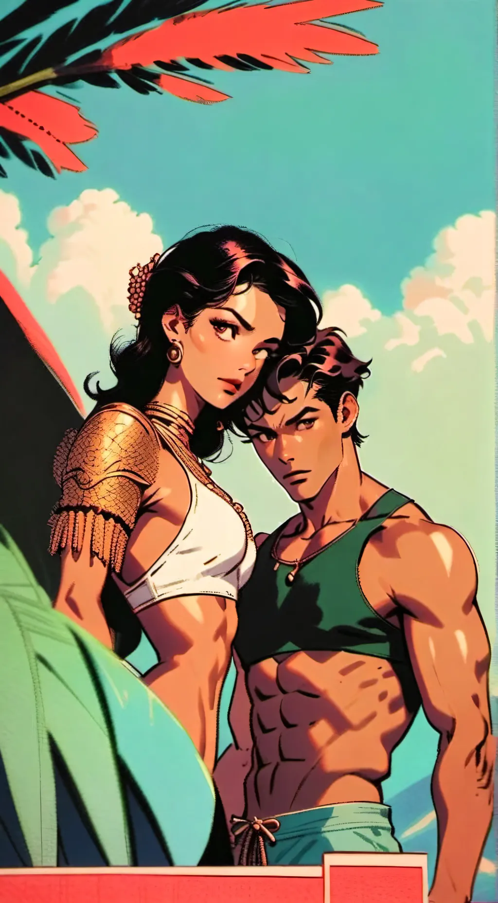 ai character: Aya & Reev background