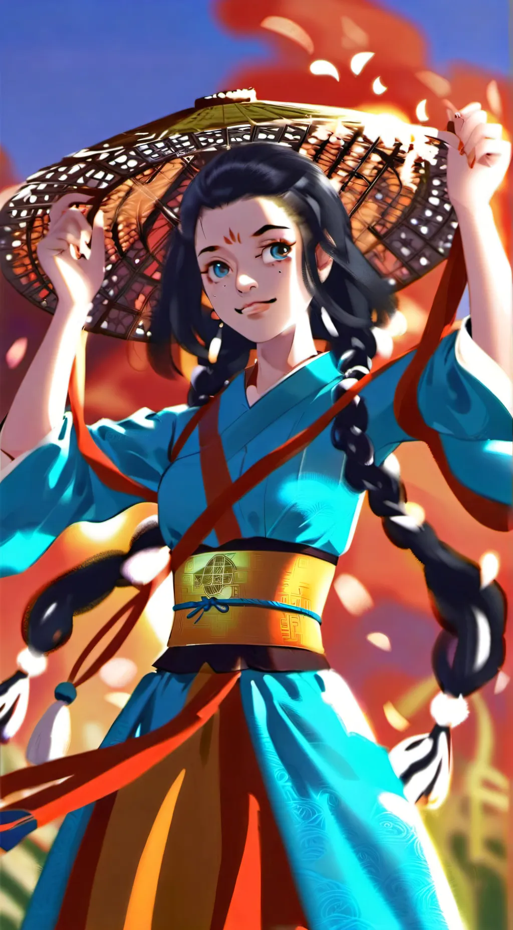 ai character: Sakuna background