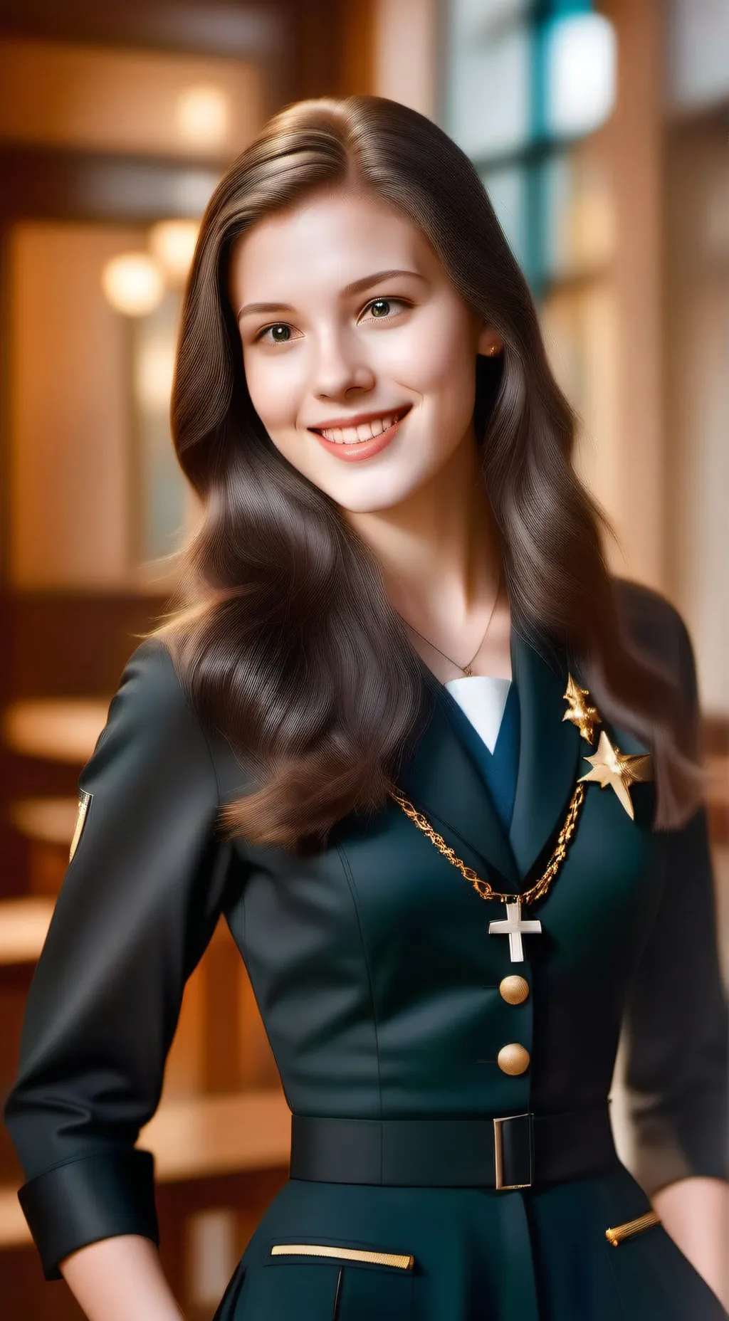 ai character: Melanie  background