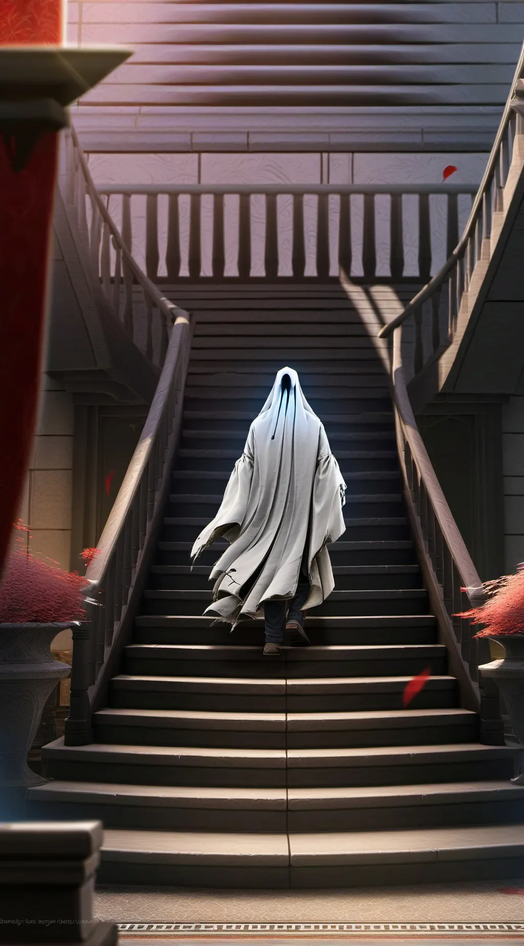 ai character: Ghost background
