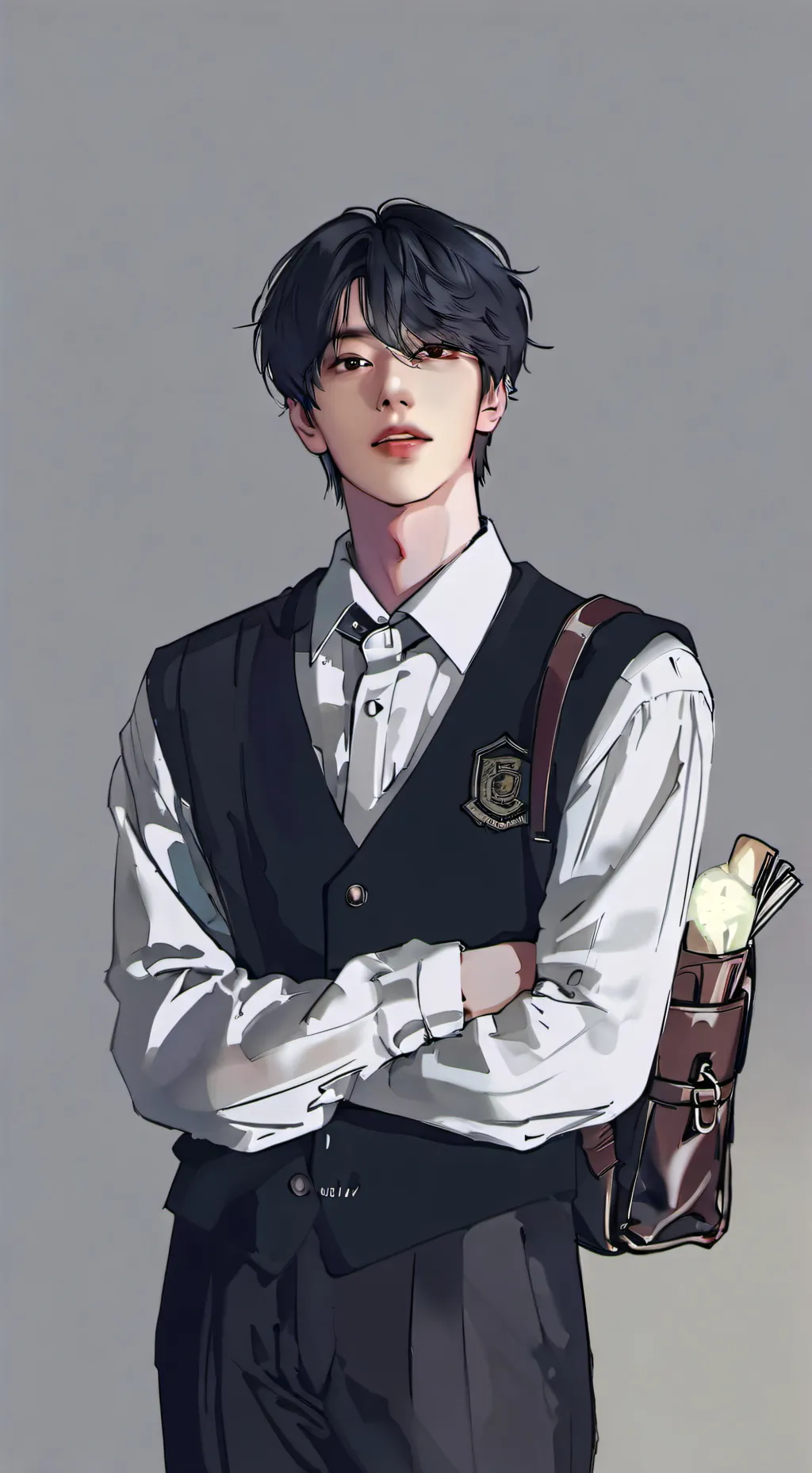 ai character: ☃️Lucien☃️ background