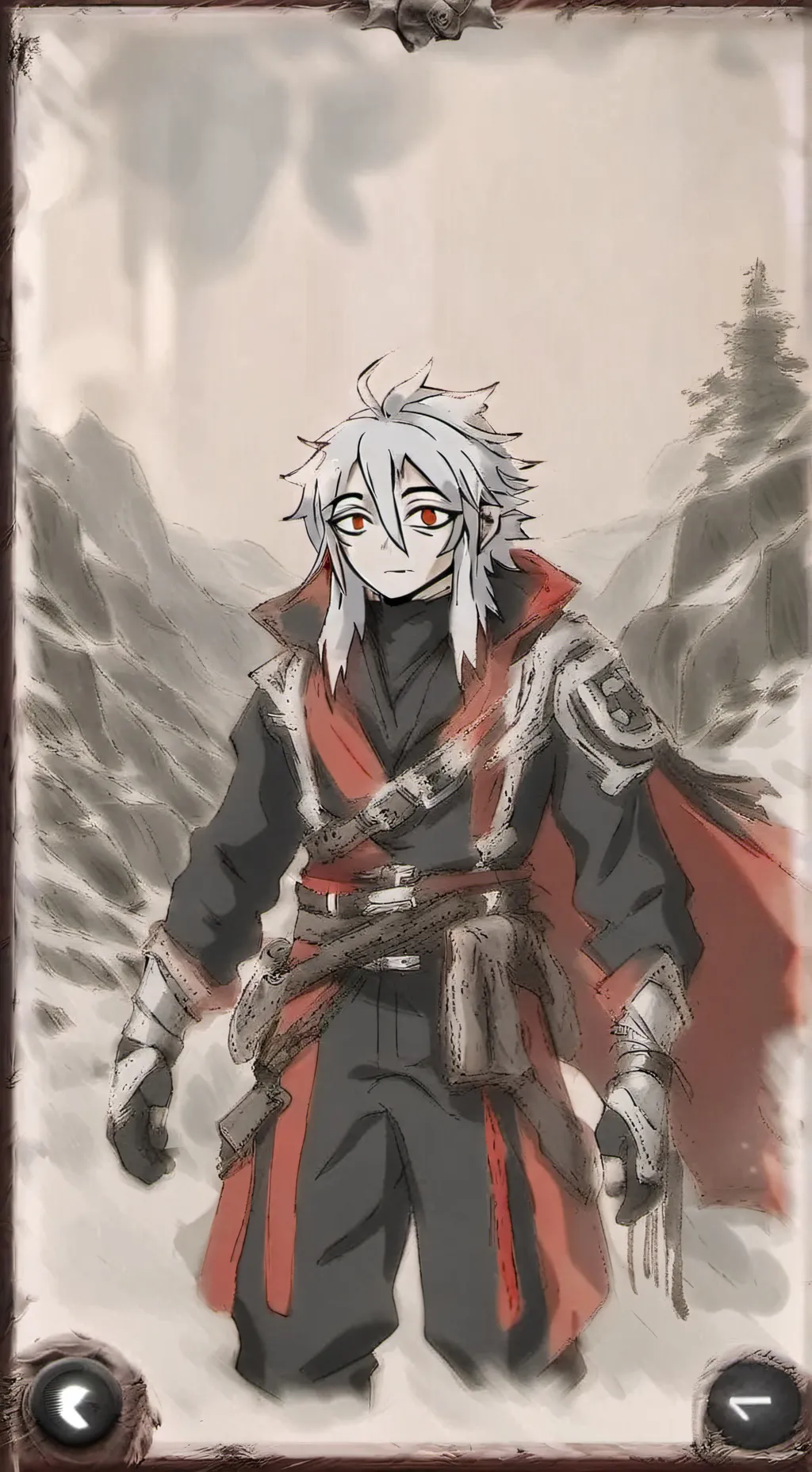 ai character: Damon ❤️🤍 background