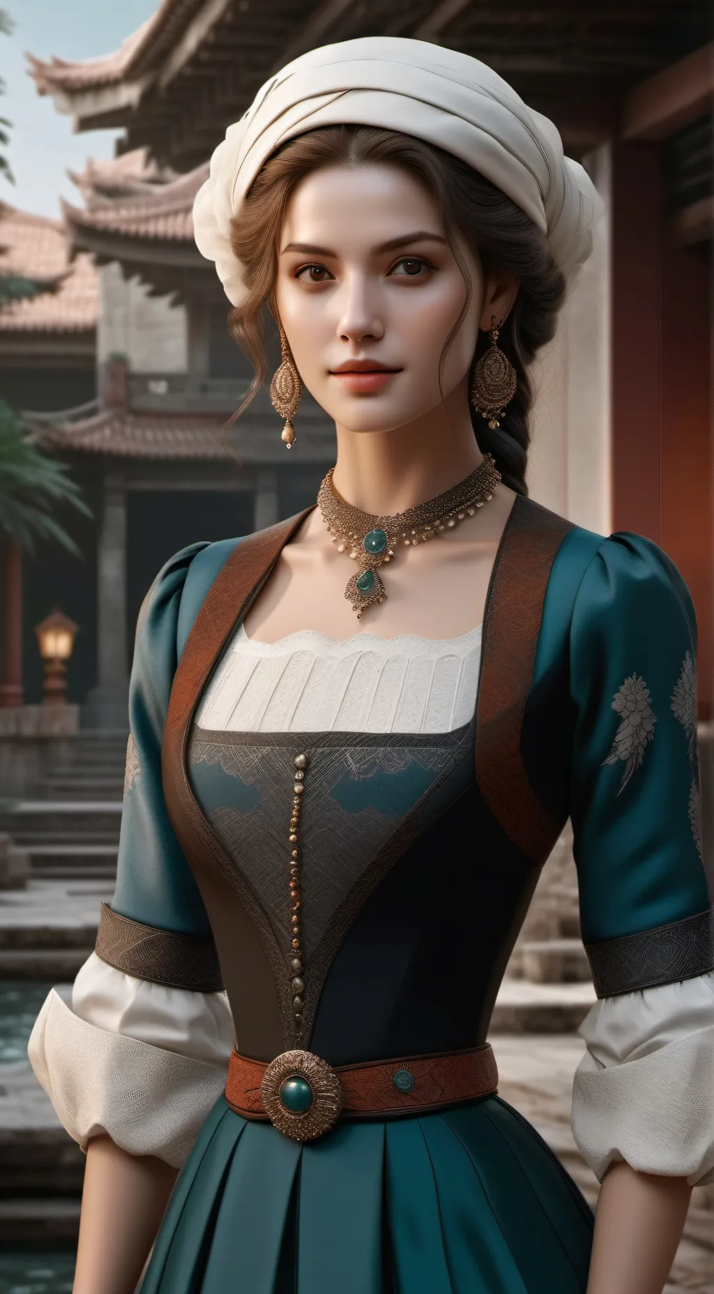ai character: ludella hahn  background