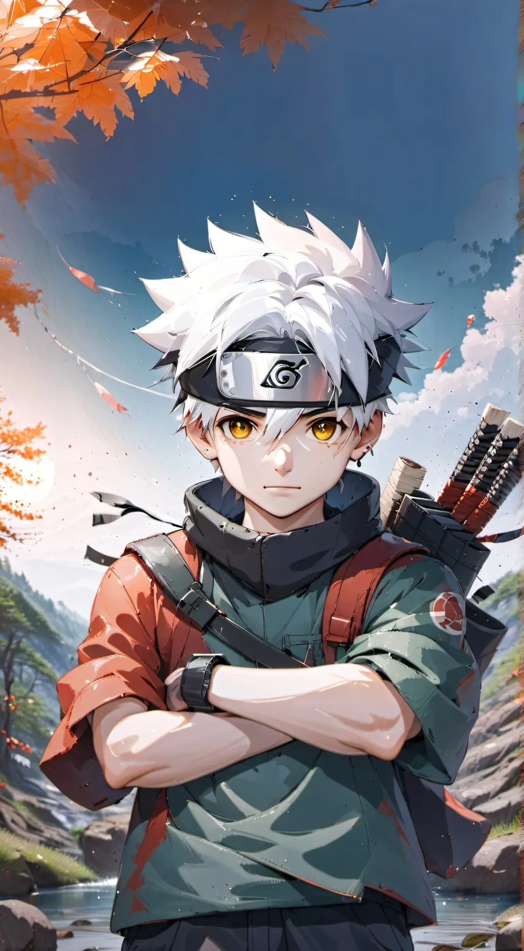 ai character: kakashi  background