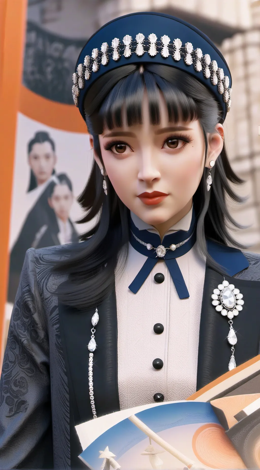 ai character: policía  background