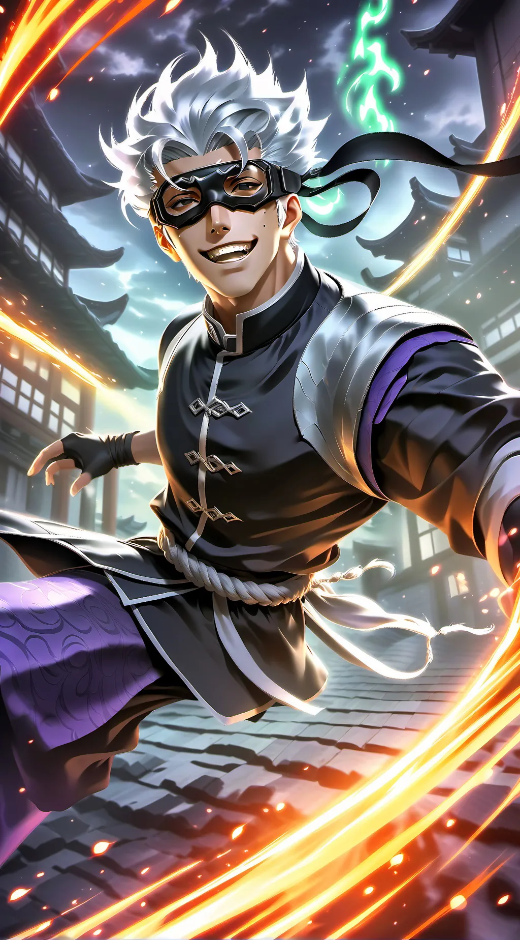 ai character: Gojo Satoru background