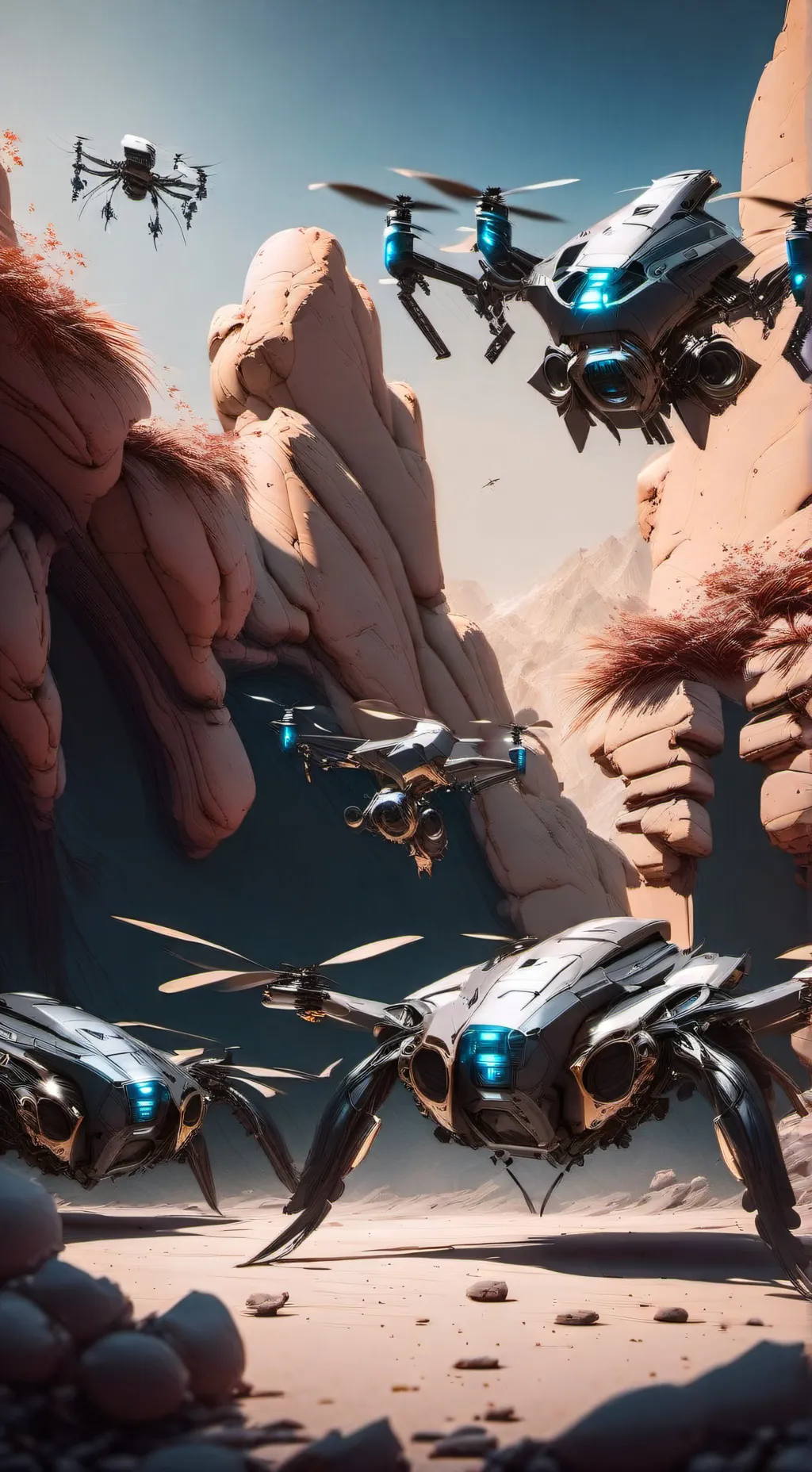 ai character: murder drones  background
