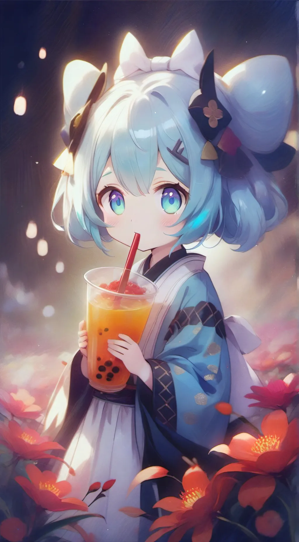 ai character: Cinnamiku!💓 background
